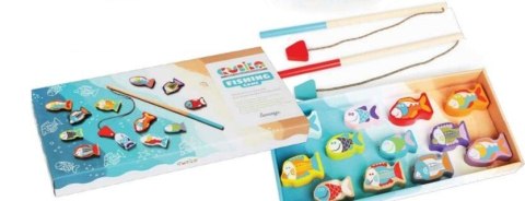 Cubika Łowienie Rybek Gra Drewniana Magnetyczna Zręcznościowa Klocki 13739