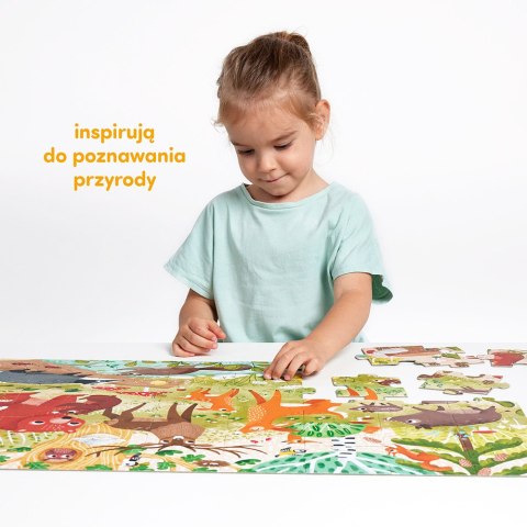 CzuCzu Dzikie Puzzle Las 3+ 40 elementów