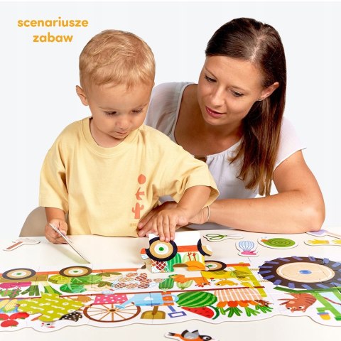 CzuCzu Moto puzzle Traktor 2+ 24 elementy Czu czu Układanka Dwulatka