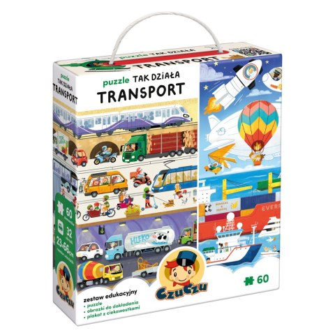 CzuCzu Puzzle Tak działa Transport Czu Czu 60 elementów