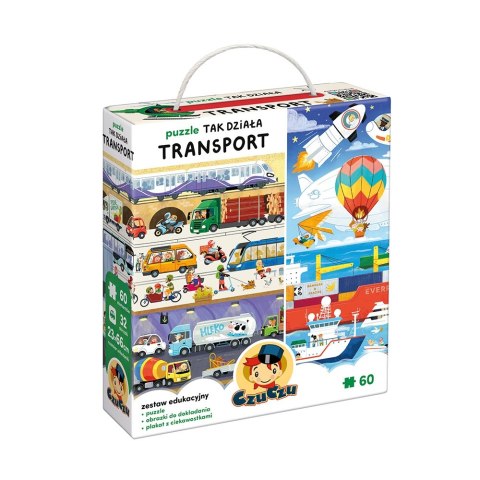 CzuCzu Puzzle Tak działa Transport Czu Czu 60 elementów