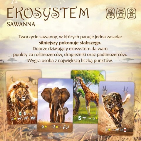 Gra planszowa Ekosystem 3 Sawanna Nasza Księgarnia