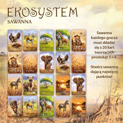 Gra planszowa Ekosystem 3 Sawanna Nasza Księgarnia