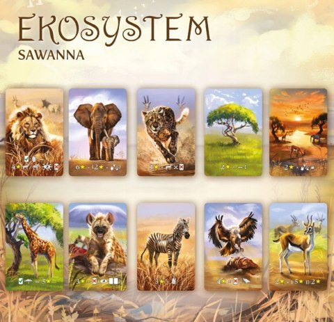 Gra planszowa Ekosystem 3 Sawanna Nasza Księgarnia