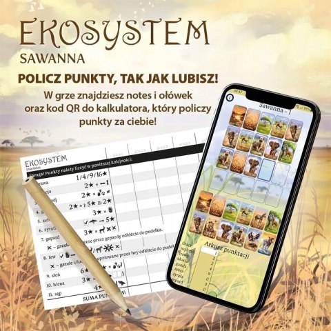 Gra planszowa Ekosystem 3 Sawanna Nasza Księgarnia