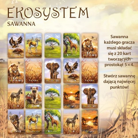 Gra planszowa Ekosystem 3 Sawanna Nasza Księgarnia