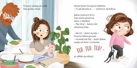 Jadzia Pętelka czuje złość Książeczka Zielona Sowa