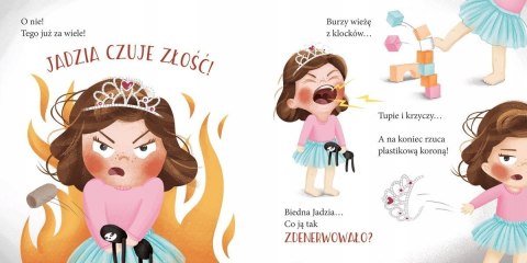 Jadzia Pętelka czuje złość Książeczka Zielona Sowa