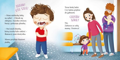 Jadzia Pętelka idzie do dentysty Barbara Supeł Książeczka Zielona Sowa