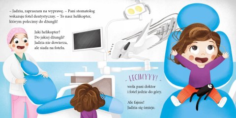 Jadzia Pętelka idzie do dentysty Barbara Supeł Książeczka Zielona Sowa