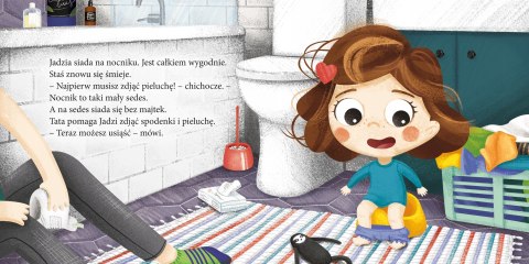 Jadzia Pętelka robi siku Książeczka