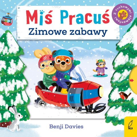Książeczka Miś Pracuś Zimowe zabawy Ruchome Strony