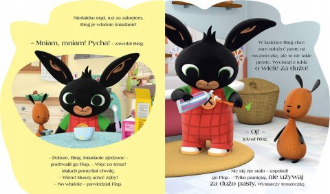 Książeczka Mycie zębów to wielka rzecz! Bing i Przyjaciele Harperkids
