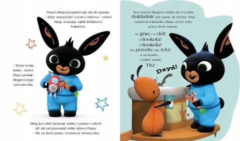 Książeczka Mycie zębów to wielka rzecz! Bing i Przyjaciele Harperkids