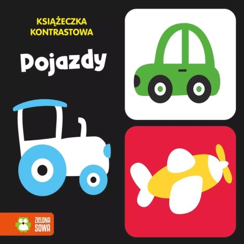 Książeczka kontrastowa Pojazdy Zielona Sowa
