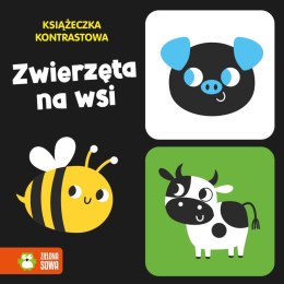Książeczka kontrastowa Zwierzęta na wsi Zielona Sowa