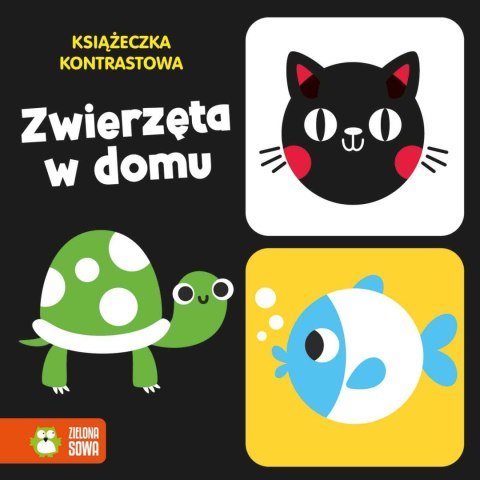 Książeczka kontrastowa Zwierzęta w domu Zielona Sowa