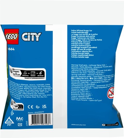 Lego City 30664 Policyjny łazik terenowy Saszetka Lego City 30664 Policyjny łazik terenowy Saszetka