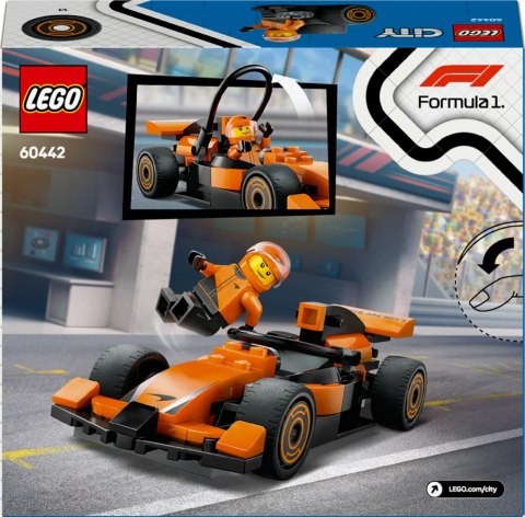 Lego City 60442 Kierowca F1 z samochodem wyścigowym McLaren