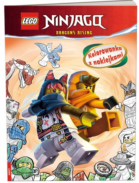 Lego Ninjago Kolorowanka z naklejkami Ameet
