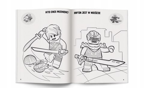 Lego Ninjago Kolorowanka z naklejkami Ameet