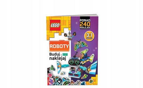 Lego books Buduj i naklejaj Roboty Klocki 3w1 Ameet