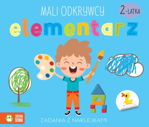 Mali Odkrywcy Elementarz 2-latka Zielona Sowa Zadania z Naklejkami