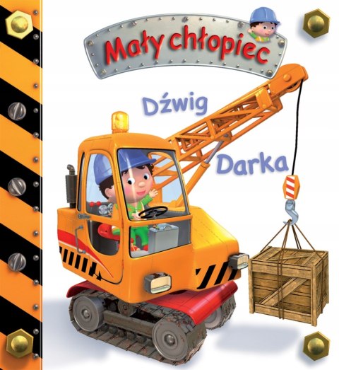 Mały Chłopiec Dźwig Darka Pojazdy