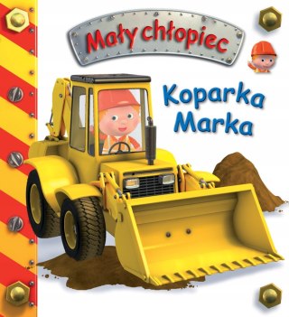 Mały Chłopiec Koparka Marka Pojazdy