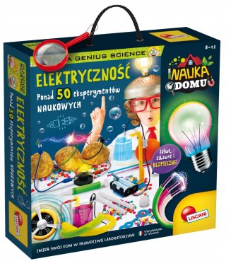 Mały Geniusz Elektryczność Laboratorium Lisciani 50 Eksperymentów