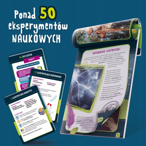Mały Geniusz Elektryczność Laboratorium Lisciani 50 Eksperymentów