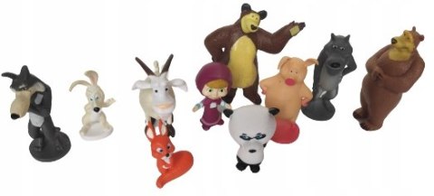 Masza i Niedźwiedź Moc Zabawy 10 Figurek + Mata do Zabawy