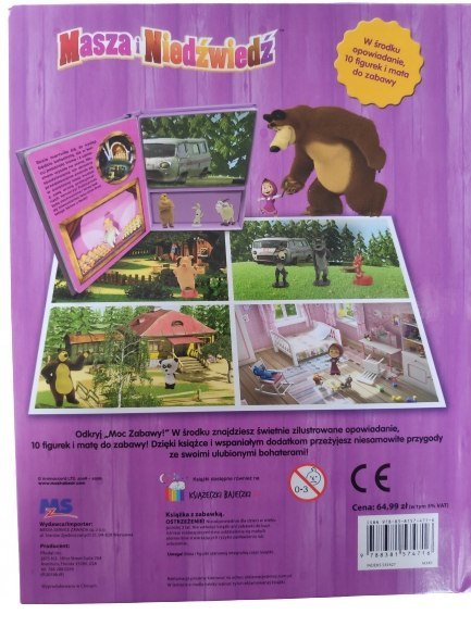 Masza i Niedźwiedź Moc Zabawy 10 Figurek + Mata do Zabawy