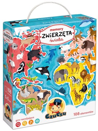 Memory CzuCzu Zwierzęta świata 108 elementów 3+