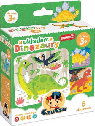 Moje Pierwsze Puzzle Układam Dinozaury Czu Czu 3+