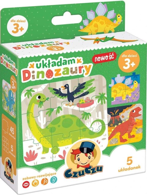 Moje Pierwsze Puzzle Układam Dinozaury Czu Czu 3+