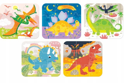 Moje Pierwsze Puzzle Układam Dinozaury Czu Czu 3+