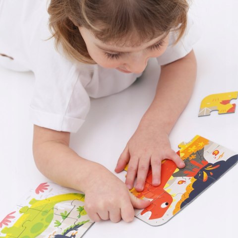 Moje Pierwsze Puzzle Układam Dinozaury Czu Czu 3+