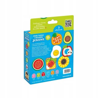 Moje puzzle z dziurką Jedzenie Czuczu dla dzieci: 12m+