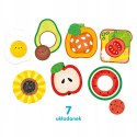 Moje puzzle z dziurką Jedzenie Czuczu dla dzieci: 12m+