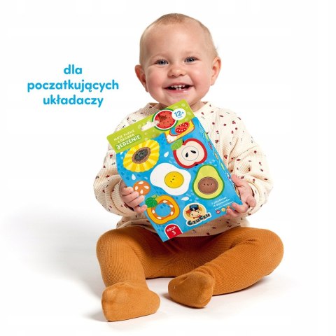 Moje puzzle z dziurką Jedzenie Czuczu dla dzieci: 12m+