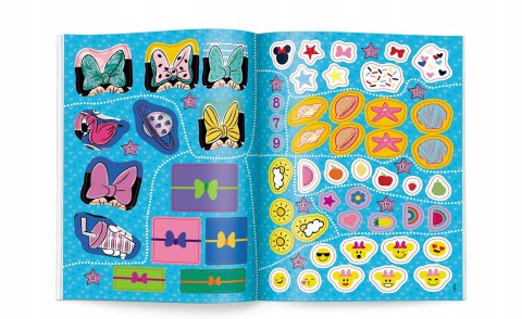 Myszka Minnie 100 brokatowych naklejek Ameet Naklejki