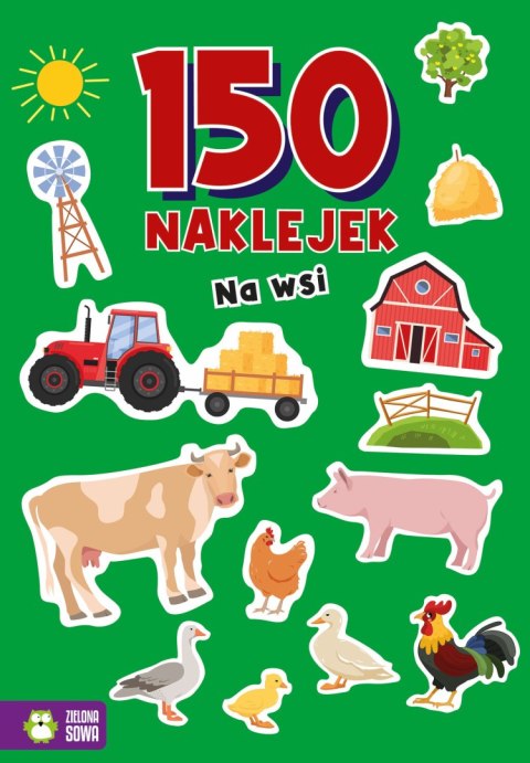 Na wsi 150 naklejek Zielona Sowa Naklejki Zwierzątka na Wsi