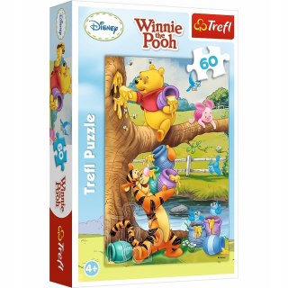 Puzzle 17264 Kubuś Puchatek 60 elementów Trefl Małe co nieco