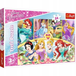 Puzzle 24 elementów Maxi Księżniczki 14294 Trefl 3+