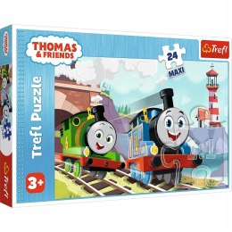 Puzzle 24 elementów Maxi Tomek i Przyjaciele Percy na torach 14354 Trefl 3+