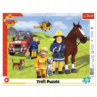 Puzzle 25 elementów Ramkowe Strażak Sam 31393 Trefl