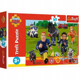 Puzzle 30 Strażak Sam Gotowi do pomocy 18297 Trefl