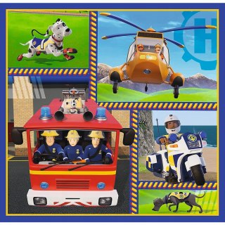 Puzzle 3w1 Dzień Strażaka Sama 34868 Trefl Strażak Sam