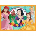 Puzzle 4w1 Bajkowe historie Disney Księżniczki Princess 34651 Trefl 4+